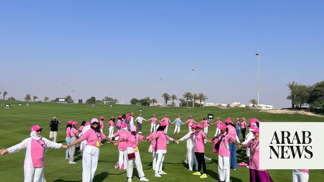 المشي الوردي 1.5 كم للتوعية بسرطان الثدي يبدأ في مدينة الملك عبدالله الاقتصادية