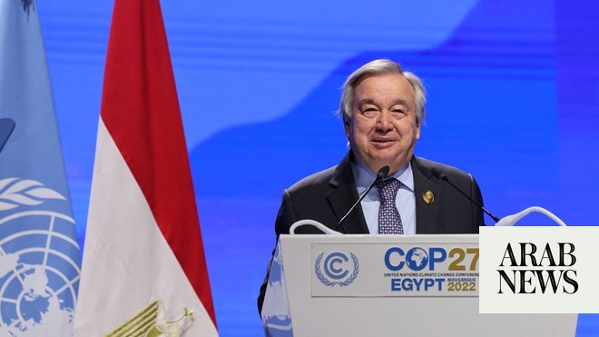 الأمين العام للأمم المتحدة غوتيريش يسخر من توقيت “الخطاب السيئ” في COP27