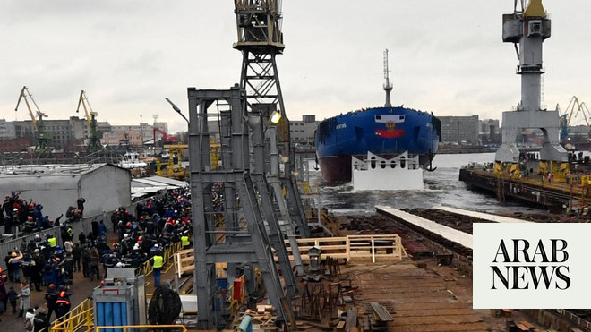 Russia unveils new icebreaker in push for energy markets - Arab News