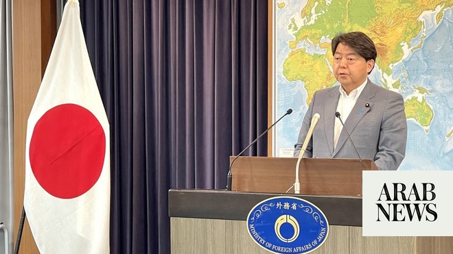 Japan's Foreign Minister expresses concern over Israeli-Palestinian ... - Arab News