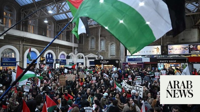Pro-palästinensische Marschorganisatoren sagen, es werde einer der größten Proteste Großbritanniens aller Zeiten sein