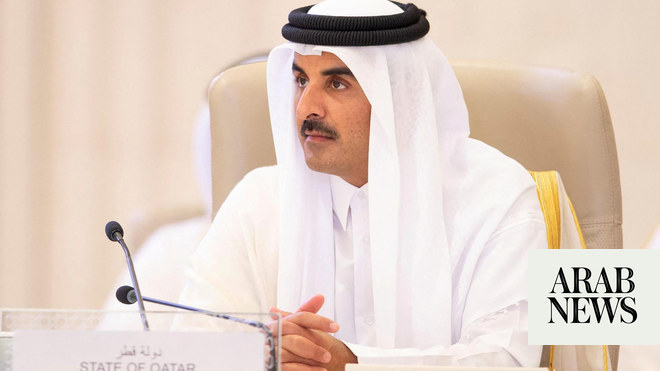 قتل وتهجير الفلسطينيين أمر غير مقبول: أمير قطر