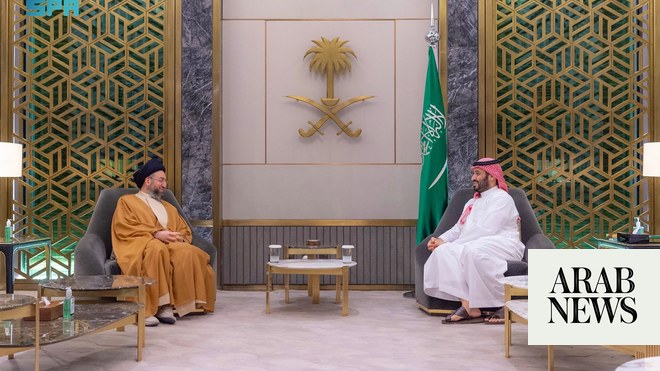 ولي العهد السعودي زعيم تيار الحكمة الوطني العراقي يبحث العلاقات
