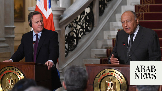 Shoukry reiterates Egypt’s objection to Rafah ground offensive in phone call with British FM