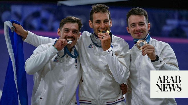Joris Daudet leads a dominant French sweep of Olympic podium in BMX racing at the Paris Games