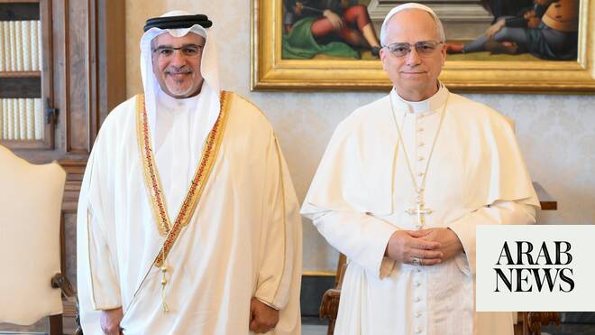 Bahrain’s crown prince, Pope Leo XIV discuss dialogue among cultures