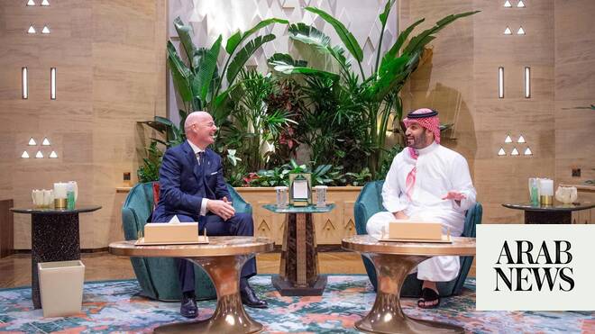 Saudi crown prince, FIFA president review sports cooperation