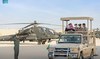 Minister of the Saudi National Guard Prince Abdullah bin Bandar inaugurates the National Guard Air Base in Dirab. (SPA)