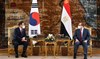 Egyptian, South Korean presidents talk joint economic, military and technological issues