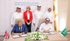 The agreement was signed in presence of Dr. Majed Al-Qasabi, Saleh Al-Jasser, Wendy Morton, and other officials. (SPA)