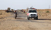 Yemeni pro-government forces deploy on the road linking the districts of Hays and Al-Jarrahi on April 28, 2022. (AFP)