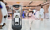 Robots sanitize Grand Mosque in Makkah. (SPA)