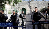 Israeli police forces stand guard the Al-Aqsa mosque compound in the Jerusalem's Old City. (AFP file photo)