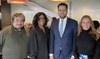 Cook County commissioners Frank Aguilar and Donna Miller, State Rep. Abdelnasser Rashid, and Samantha Steele. (AN photo)