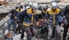 Syria’s White Helmets rescuers urge international quake help