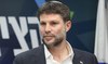 Israel's Finance Minister Bezalel Smotrich attends a meeting at the parliament, Knesset, in Jerusalem on March 20, 2023. (AFP)
