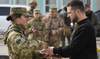 Zelensky visits two Ukrainian towns recaptured from Russians
