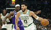 Tatum, Brown star as Celtics whip NBA-leading Bucks