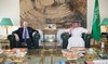 Saudi Deputy FM Waleed Al-Khuraiji received the newly appointed US Ambassador to the Kingdom Michael Ratney on Sunday. (SPA)