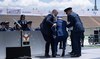 Biden trips, tumbles on Air Force stage
