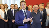 Macron visits children wounded in knife attack