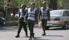 Iran's police forces walk on a street in Tehran, Iran, April 15, 2023. (REUTERS)