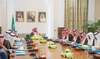 Saudi Arabia’s Crown Prince Mohammed bin Salman chairs Tuesday’s Cabinet session. (SPA)