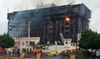 Blaze rips through police headquarters in Egypt
