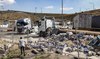 Palestinian truckers fear for safety after aid convoy for Gaza wrecked