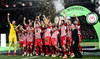 Celebrations in Greece as Olympiakos beat Fiorentina 1-0 for first European title