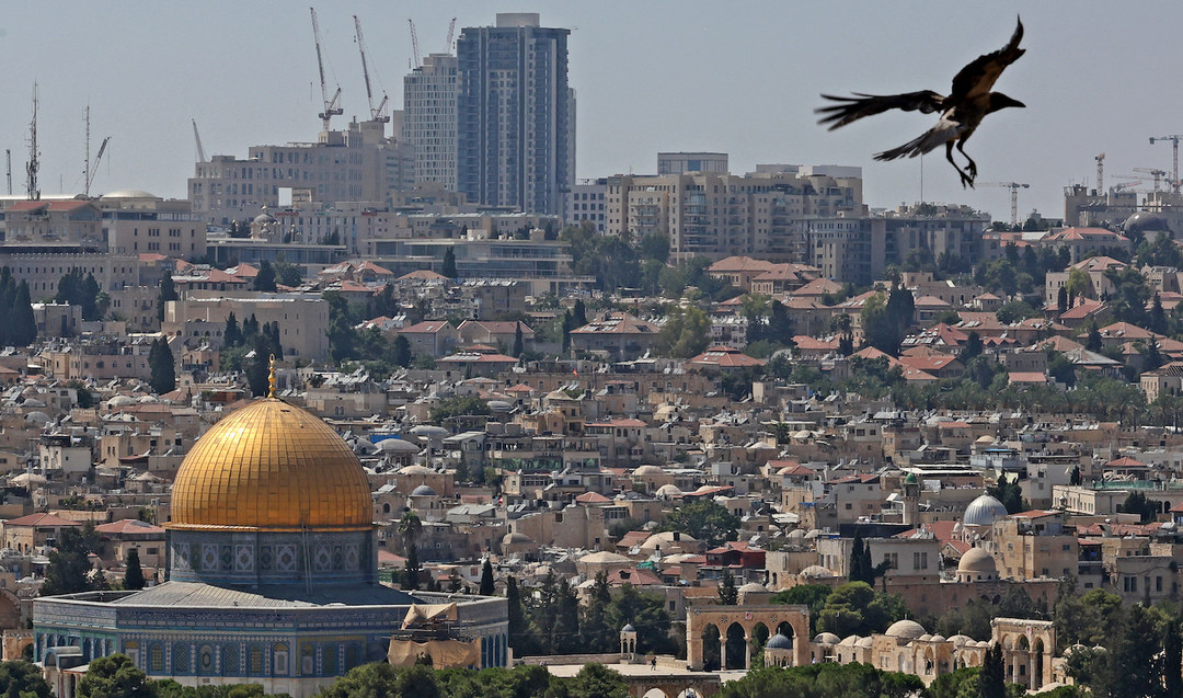 A view of the Al-Aqsa Mosque compound and its Dome of the Rock in Jerusalem’s Old City. (File/AFP)