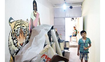 Mumbai slum holds art biennale