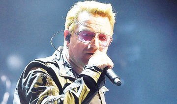 Bono offers support to Syrian refugees at concert