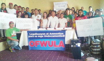 Amnesty sought for group of undocumented OFWs