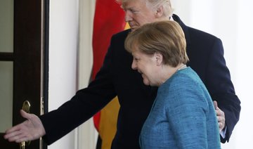 Trump welcomes Germany’s Merkel to White House