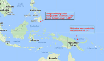 Filipino rescued in PNG after 56 days adrift: report