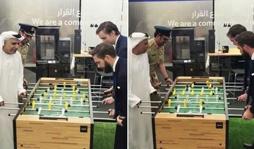 In photos: Dubai Police chief plays table football with Uber execs
