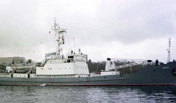 Russian intelligence ship sinks off Turkey’s Black Sea coast