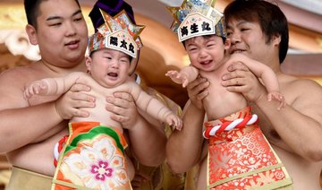 Bawling babies face off in Japan’s ‘crying sumo’