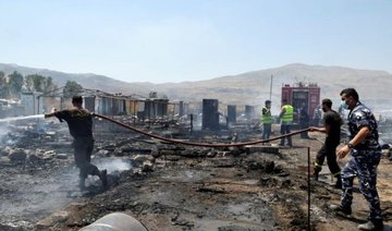 Fire kills three at Syrian refugee camp in Lebanon