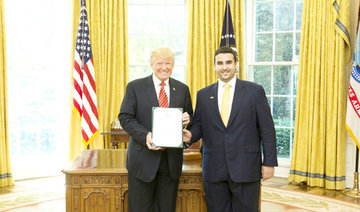 US president receives new Saudi envoy at White House
