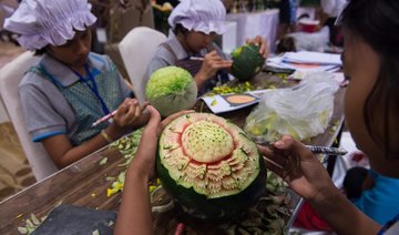 Fruit carving, a meticulous art in Thailand