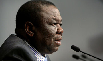 Zimbabwe opposition chief hospitalized in S. Africa