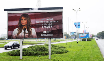 Melania Trump threatens lawsuit over English class billboard in Croatia