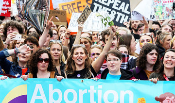 Thousands march in Dublin against Irish abortion laws