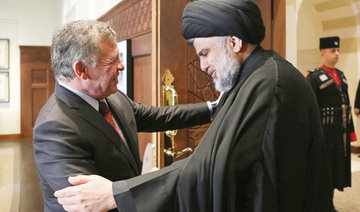 Jordan’s King Abdallah receives Moqtada Sadr
