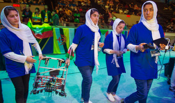 Afghan girls win European prize for solar-powered farming robot