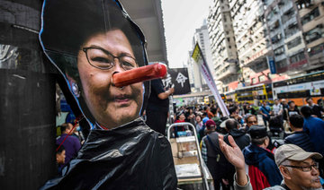 Anti-Beijing protesters march in Hong Kong