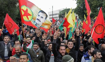 Kurds in Lebanon march against Turkey