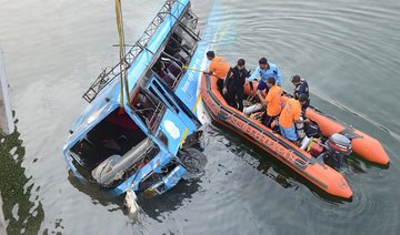At least 36 dead as bus plunges off bridge in eastern India
